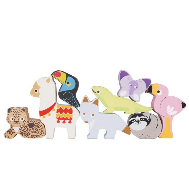 Le Toy Van Andes Stacking Animals & Bag